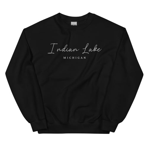 Indian Lake Script Sweatshirt