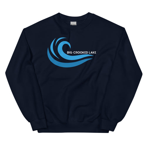 Big Crooked Lake Cool Wave Crew Sweatshirt