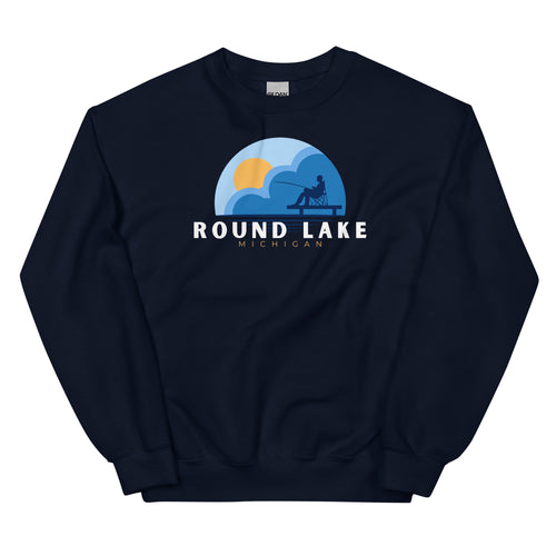 Round Lake Dock Fishing Sweatshirt