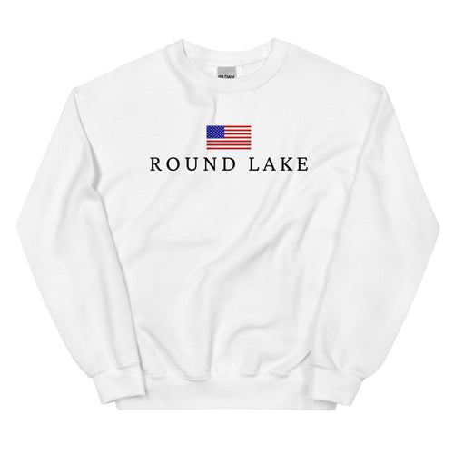 Round Lake American Flag Sweatshirt
