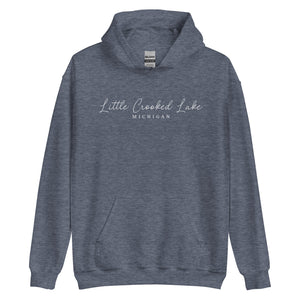 Little Crooked Lake Script Hoodie