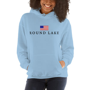 Round Lake American Flag Hoodie