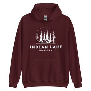 Indian Lake Night Camping Hoodie