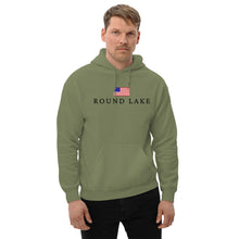 Load image into Gallery viewer, Round Lake American Flag Hoodie