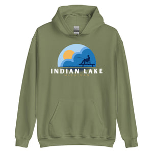 Indian Lake Dock Fishing Hoodie