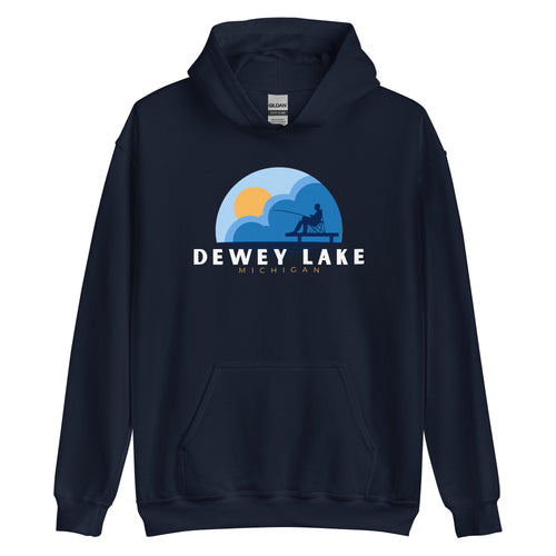 Dewey Lake Dock Fishing Hoodie