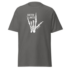 Load image into Gallery viewer, Sister Lakes Skeleton Rocker Tee (White Bone)