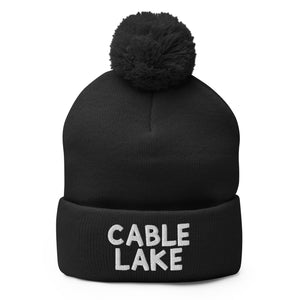 Cable Lake Pom Beanie
