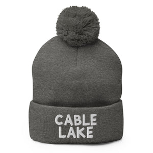 Cable Lake Pom Beanie