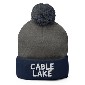 Cable Lake Pom Beanie