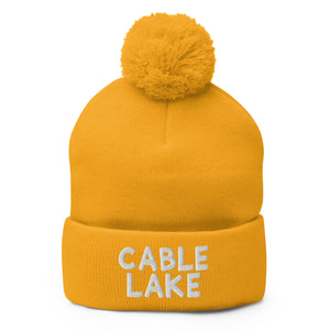 Cable Lake Pom Beanie