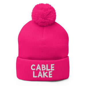 Cable Lake Pom Beanie