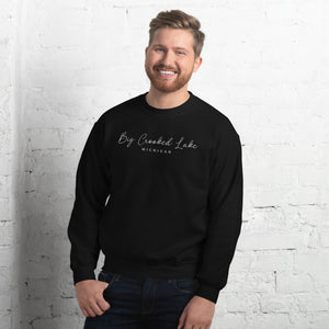 Big Crooked Lake Script Sweatshirt