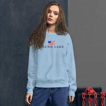 Load image into Gallery viewer, Round Lake American Flag Sweatshirt