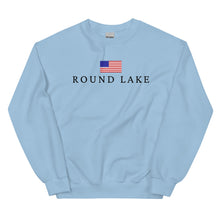 Load image into Gallery viewer, Round Lake American Flag Sweatshirt