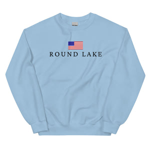 Round Lake American Flag Sweatshirt