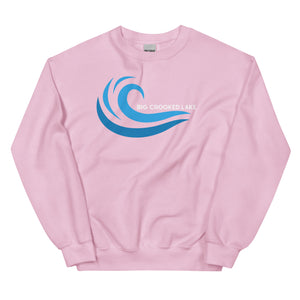 Big Crooked Lake Cool Wave Crew Sweatshirt