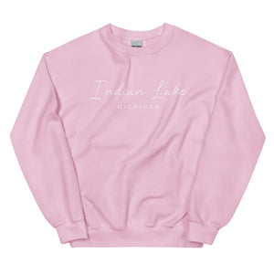 Indian Lake Script Sweatshirt