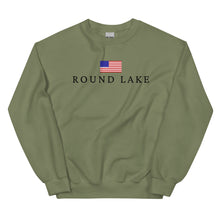 Load image into Gallery viewer, Round Lake American Flag Sweatshirt