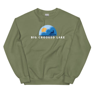 Big Crooked Lake Dock Fishing Sweatshirt