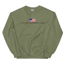Load image into Gallery viewer, Little Crooked American Flag Sweatshirt