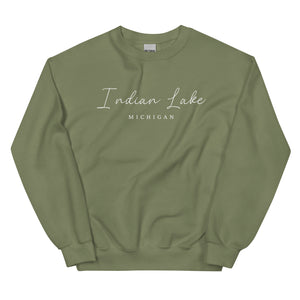 Indian Lake Script Sweatshirt