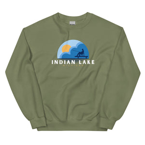 Indian Lake Dock Fishing Sweatshirt