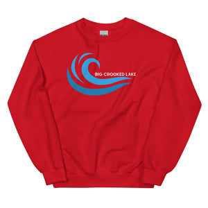 Big Crooked Lake Cool Wave Crew Sweatshirt