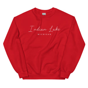 Indian Lake Script Sweatshirt