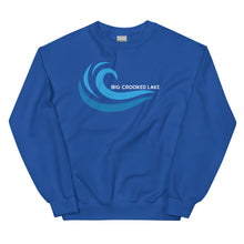 Load image into Gallery viewer, Big Crooked Lake Cool Wave Crew Sweatshirt