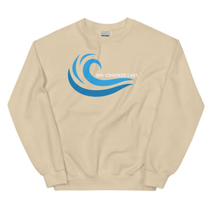 Big Crooked Lake Cool Wave Crew Sweatshirt