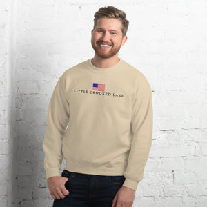 Little Crooked American Flag Sweatshirt