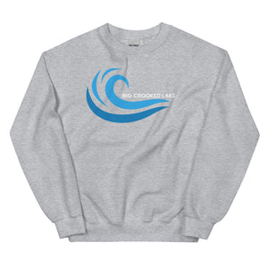 Big Crooked Lake Cool Wave Crew Sweatshirt
