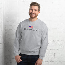 Load image into Gallery viewer, Round Lake American Flag Sweatshirt