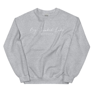 Big Crooked Lake Script Sweatshirt