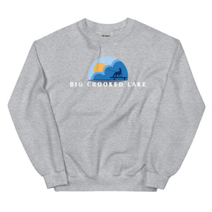 Big Crooked Lake Dock Fishing Sweatshirt