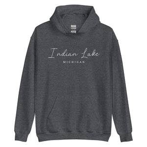 Indian Lake Script Hoodie