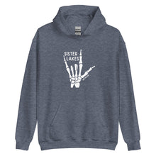 Load image into Gallery viewer, Sister Lakes White Skeleton Hoodie