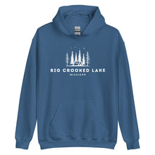 Load image into Gallery viewer, Big Crooked Lake Night Camping Hoodie