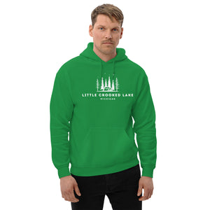 Little Crooked Lake Night Camping Hoodie