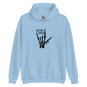 Sister Lakes Black Skeleton Hoodie