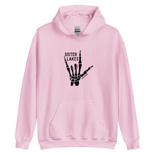 Load image into Gallery viewer, Sister Lakes Black Skeleton Hoodie