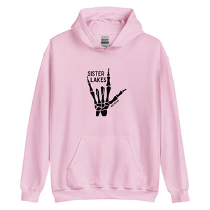 Sister Lakes Black Skeleton Hoodie