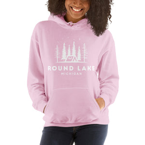 Round Lake Night Camping Hoodie