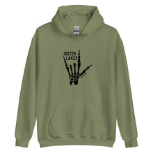 Load image into Gallery viewer, Sister Lakes Black Skeleton Hoodie