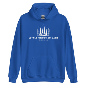 Little Crooked Lake Night Camping Hoodie