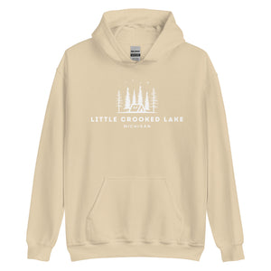 Little Crooked Lake Night Camping Hoodie