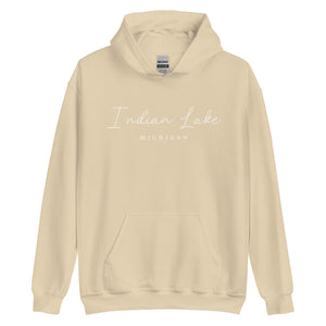 Indian Lake Script Hoodie