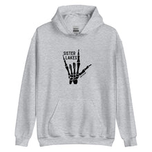 Load image into Gallery viewer, Sister Lakes Black Skeleton Hoodie