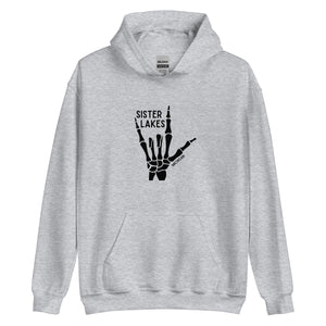 Sister Lakes Black Skeleton Hoodie